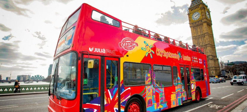 24H Ticket - London Hop On Hop Off Bus City Tour + River Cruise