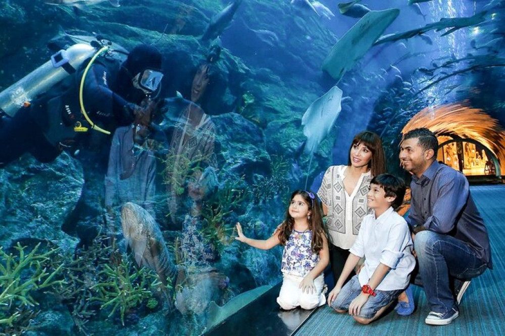 Dubai Mall Aquarium & Underwater Zoo Ticket with Private Transfer