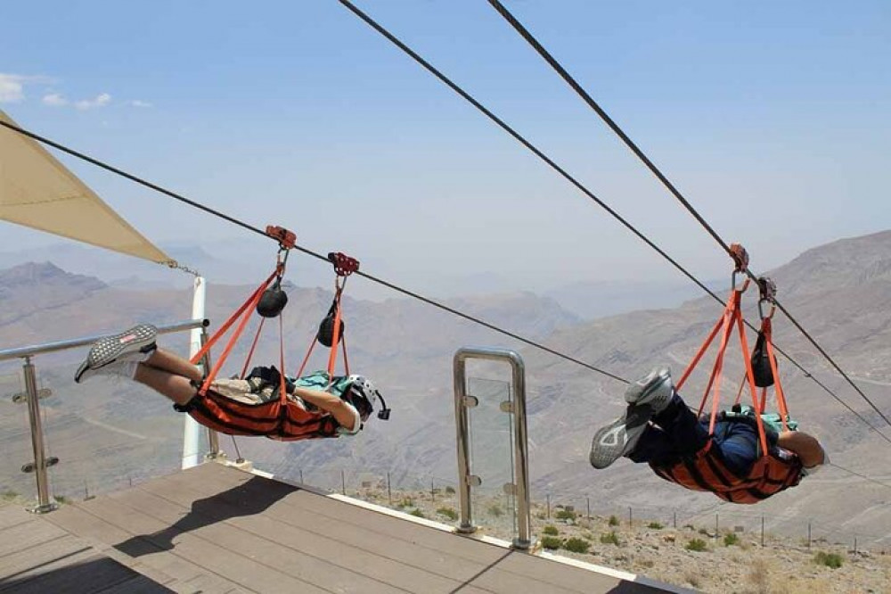 Jebel Jais Zipline Activity From Dubai