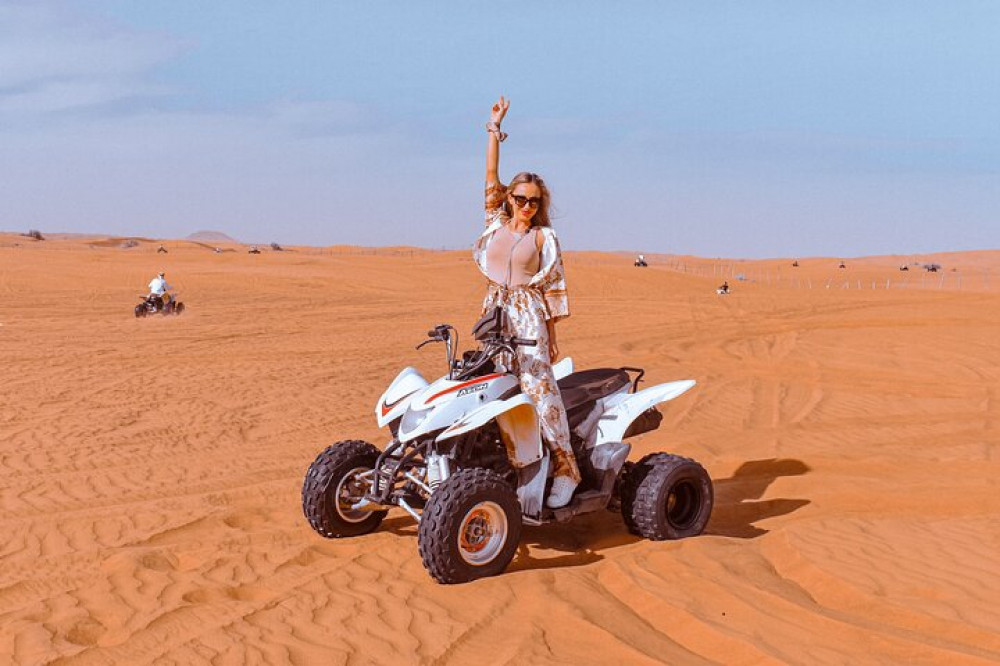 Private Morning Desert Excursion, Quadbike, Sandboard & Camel Ride