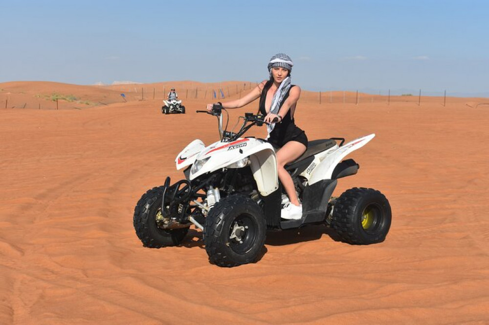 Desert Excursion & Quad Bike Sand Board Camel Ride with BBQ Dinner