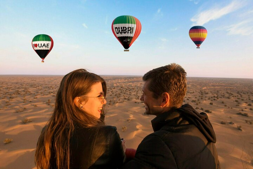 Hot Air Balloon Flight in Dubai with Breakfast, Falconry and Camel Ride