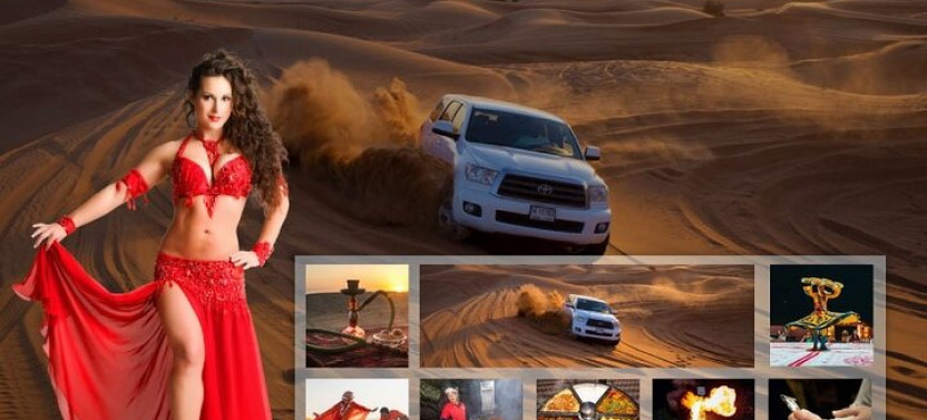 Evening Desert Safari Dubai With Buffet, Dune Bashing, Camel Riding
