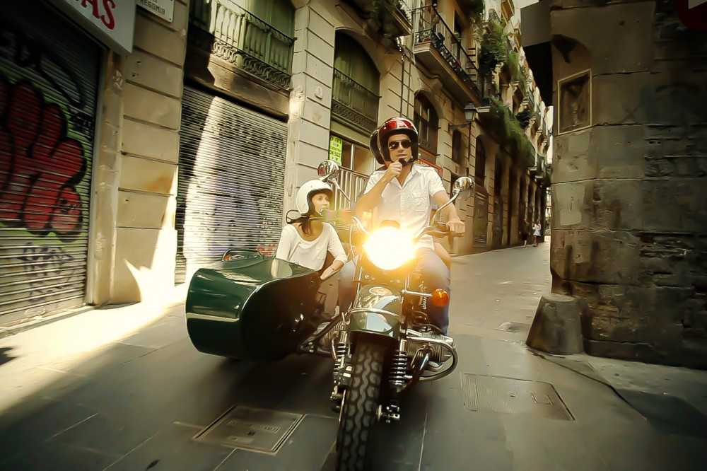 Full Day Barcelona Tour on Sidecar Motorcycle