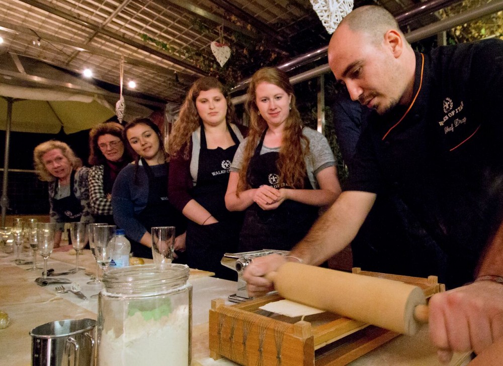 PastaMaking Class Cook, Dine & Drink Wine with a Local Chef Rome