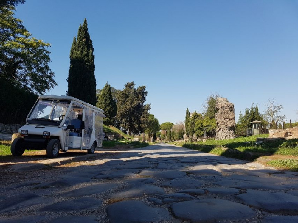 Golf Cart Tour in Rome: Appian Way I shared, small groups