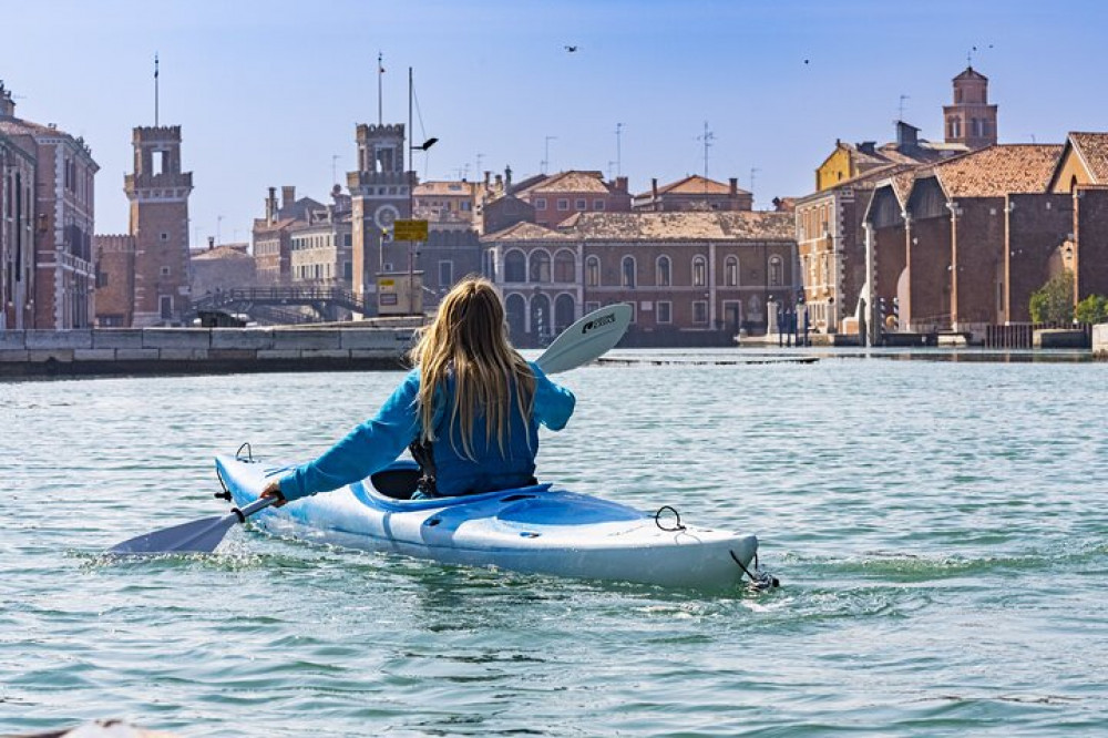 Venice Kayak Class for Beginners First Training in the Medieval Arsenal