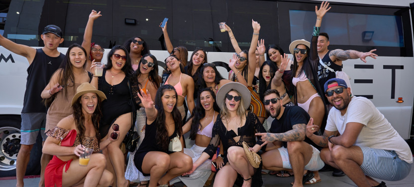 Private Vegas Party Bus Experience with Unlimited Drinks
