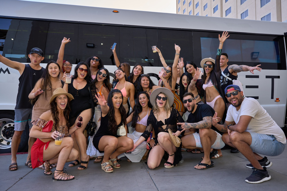 Private Vegas Party Bus Experience with Unlimited Drinks