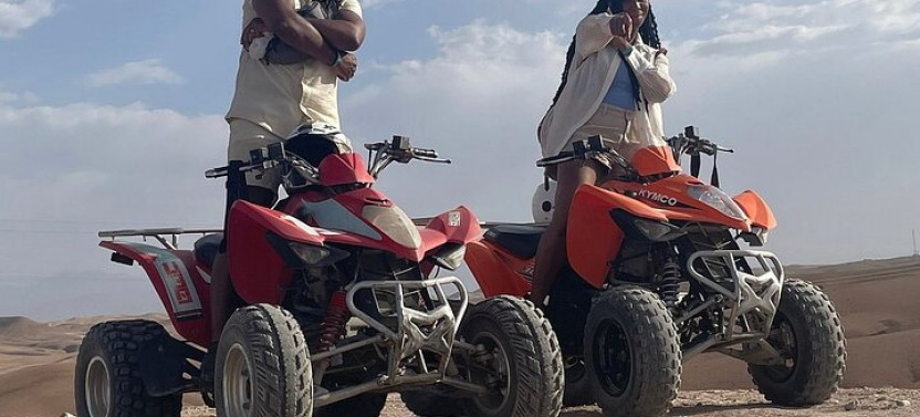 From Marrakech: Quad Bike & Pool with Lunch in Agafay Desert