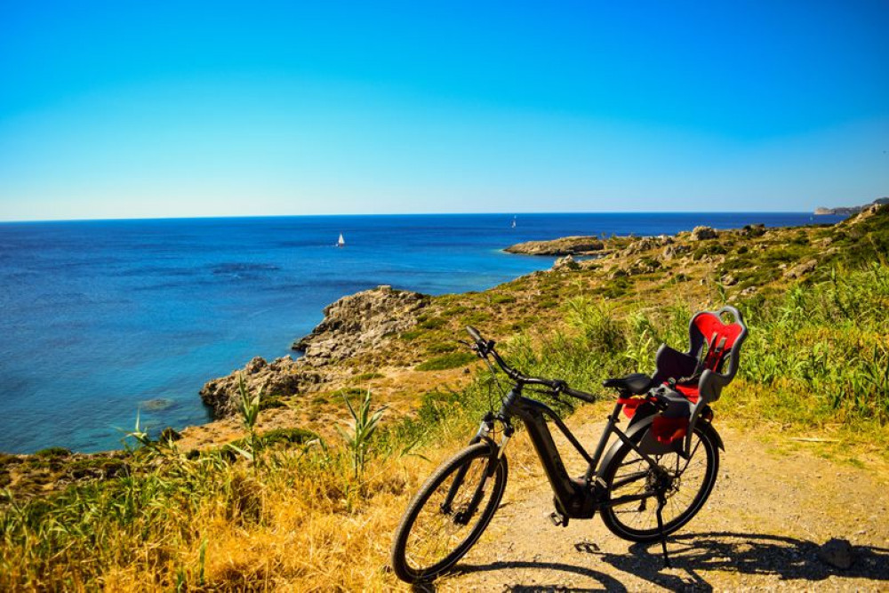 Rhodes to Kallithea Springs Ebike & Snorkeling Tour Rodos (Rhodes