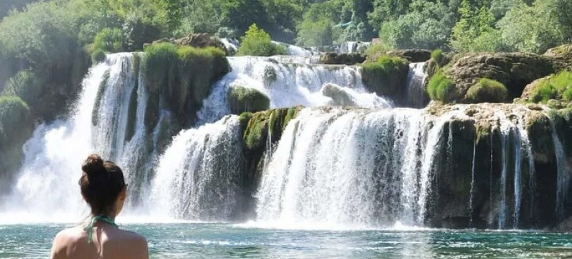 Private Krka Waterfalls with Wine and Prosciutto Shore Excursion