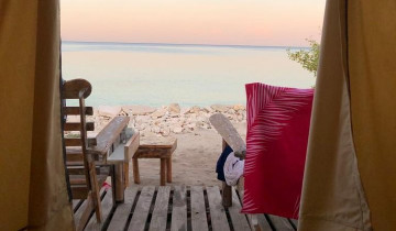 A picture of Bahia de Las Aguilas Overnight Glamping Experience from Santo Domingo