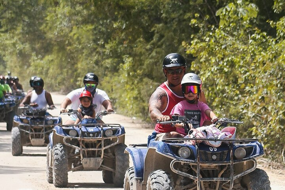 Wild Jungle Adventure: ATV Ride, Cenote and Monkey Bonding