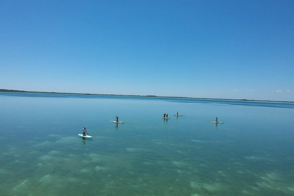 Stand Up Paddle Yoga Class at Private Lagoon