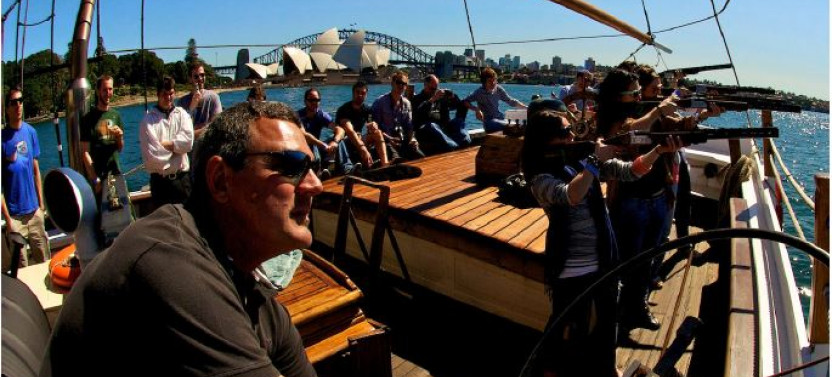 Laser Clay Shooting Contest on a Cruise with Lunch