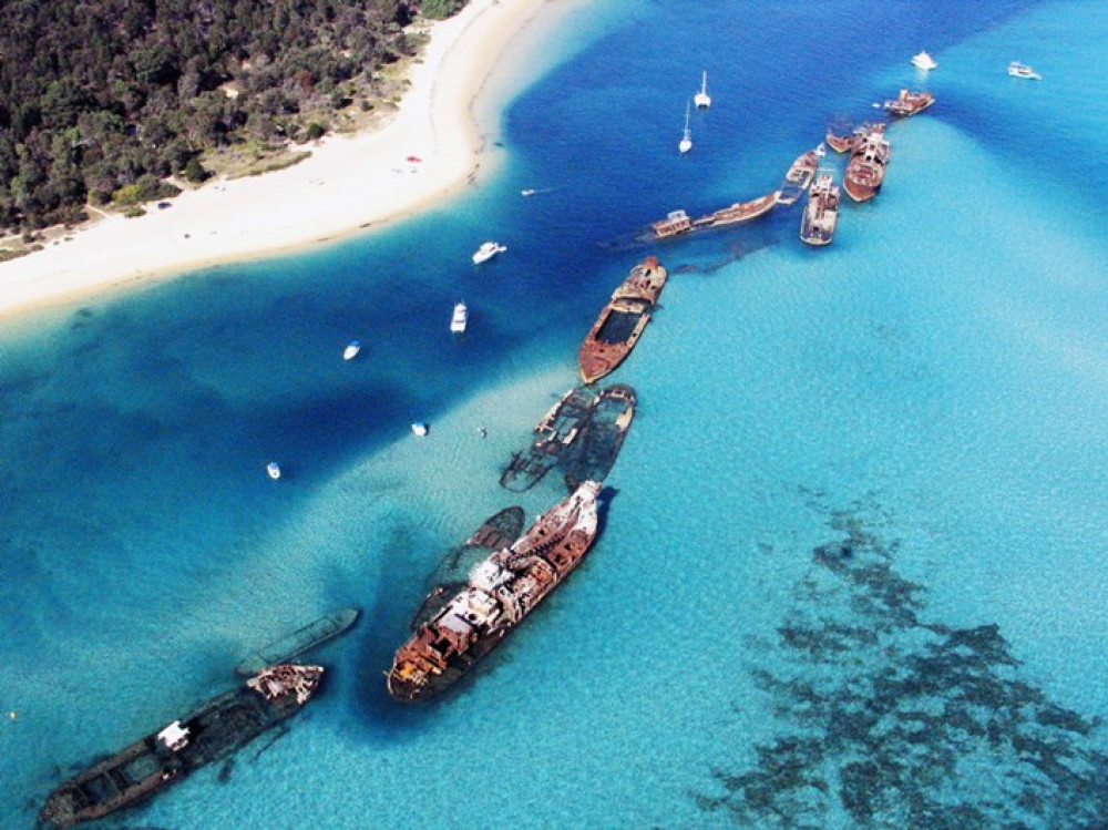 Snorkel the Wrecks Day Cruise with Helicopter Ride