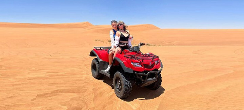 Dubai: Quad Bike Safari, Camels, & Camp with BBQ Dinner