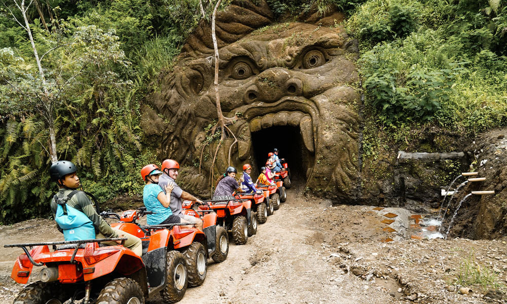 Quad Bike ATV Tour through Scenic Trek with Gorilla Face Cave