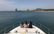 Private Motor Yacht Charter - Barcelona Skyline