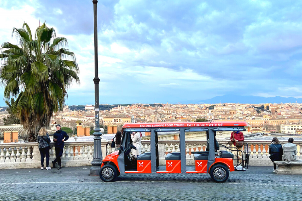 Private VIP Golf Cart Food Tour In Rome