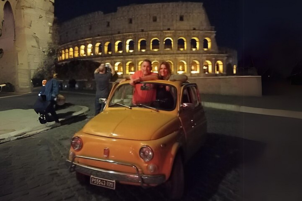 Private: 2 Hour Evening Tour of Rome aboard a Vintage Fiat 500