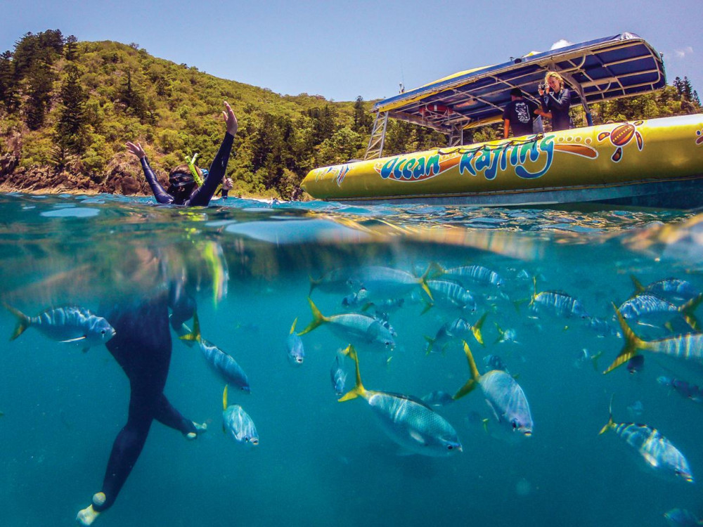 Whitsundays Fly & Raft Tour: Reef, Beach, & Snorkel Adventure