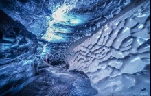 The Ice Cave Under The Volcano From Reykjavik
