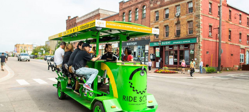 Solar-Powered Charlottetown Food and Drink Tour on a Party Bike