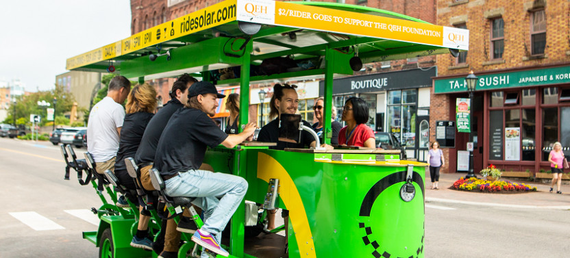 Solar-Powered Halifax Party Bike Food & Drink Tour