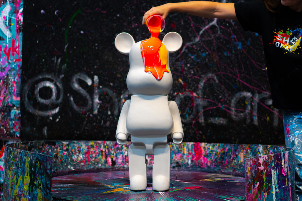 Create your Own Fluid Bear Art Piece (Papa Bear)- Los Angeles