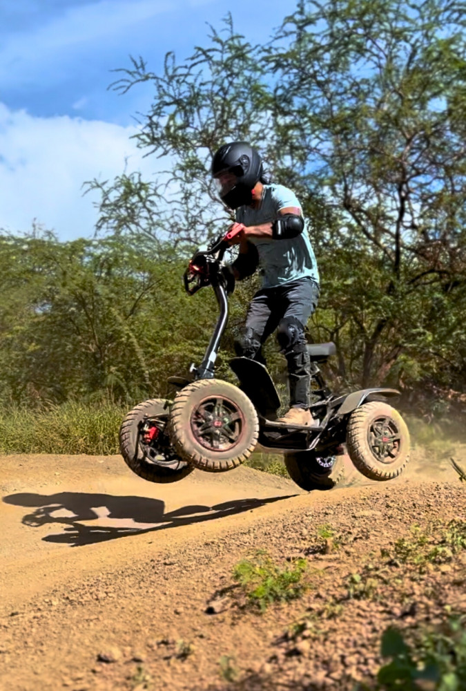 Stand-up ATV & 3 Ziplines Adventure w/ Waikiki Transportation