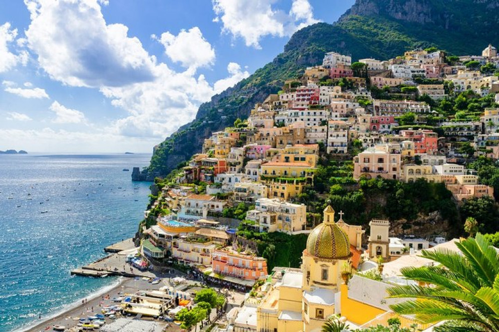 Transfer from Naples to Positano with a Stop in Pompeii