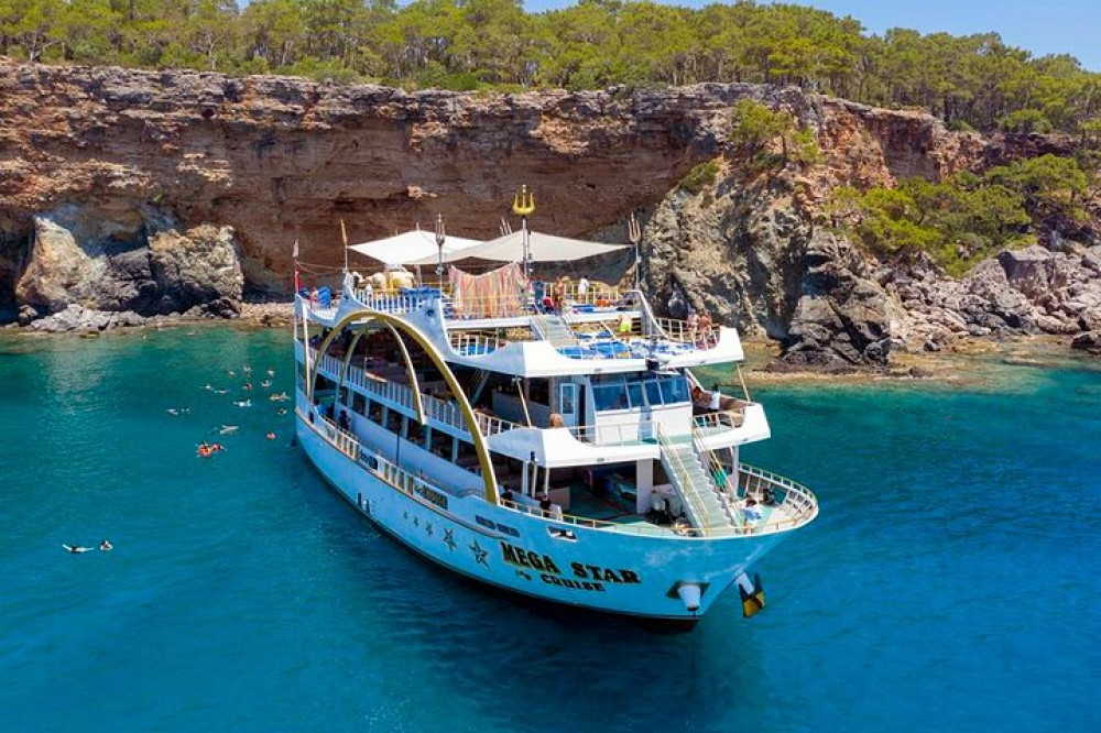 Antalya Mega Star Yacht Tour with Foam Party and Lunch