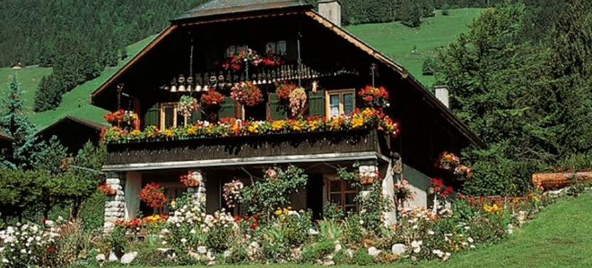 Gruyères Village with Chocolate Factory from Lausanne