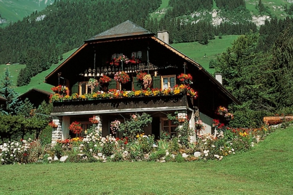 Gruyères Village with Chocolate Factory from Lausanne