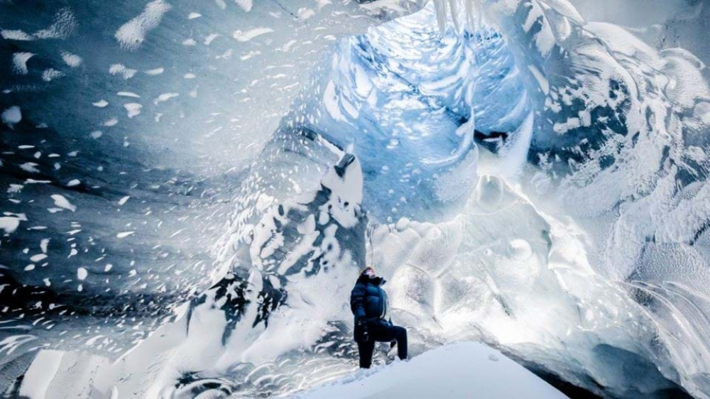 South Coast and Askur Ice Cave in a Mountain Truck