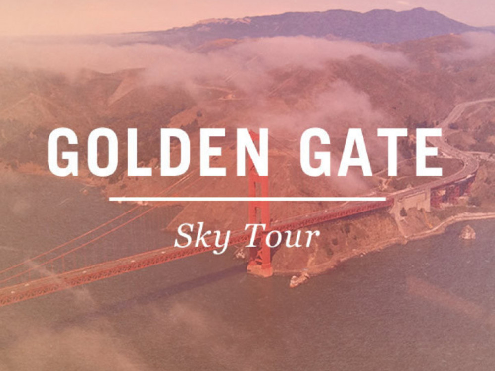 60 Min UFly Helicopter Tour with Friends Golden Gate & San Francisco