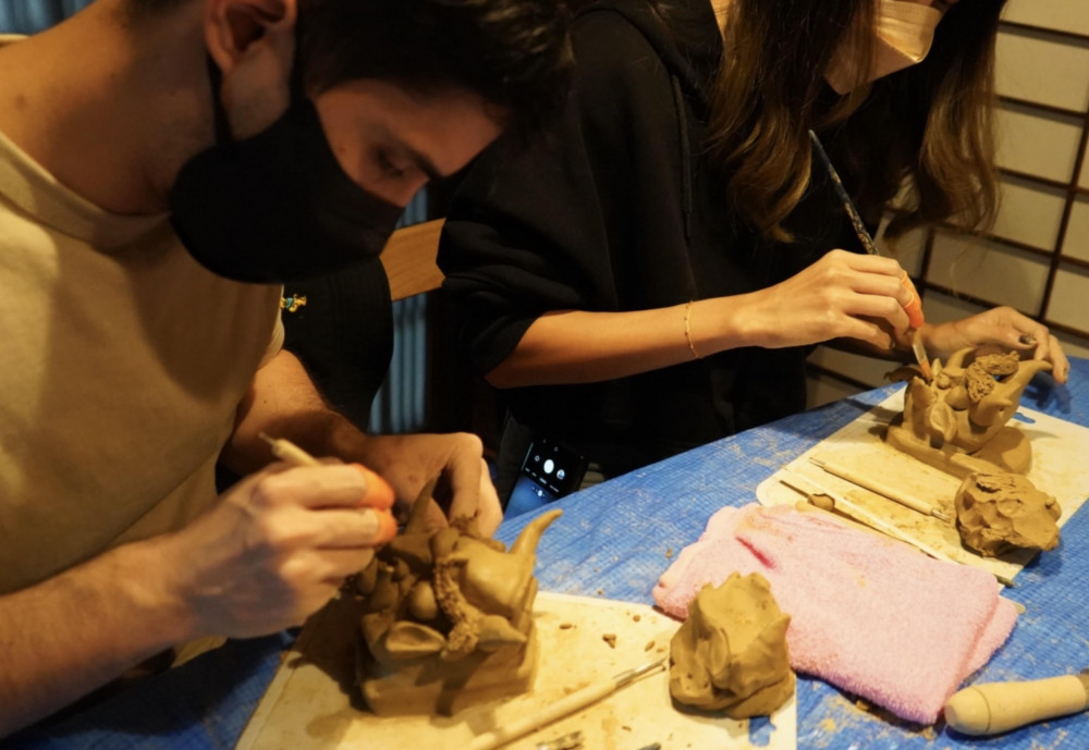 Make Your Own Original Onigawara Tile in Kyoto