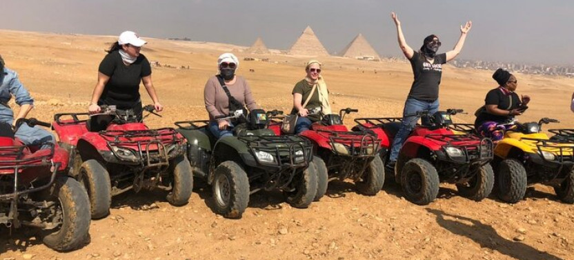 Private Day: A Quad Bike adventure tour to Giza Pyramids from Cairo