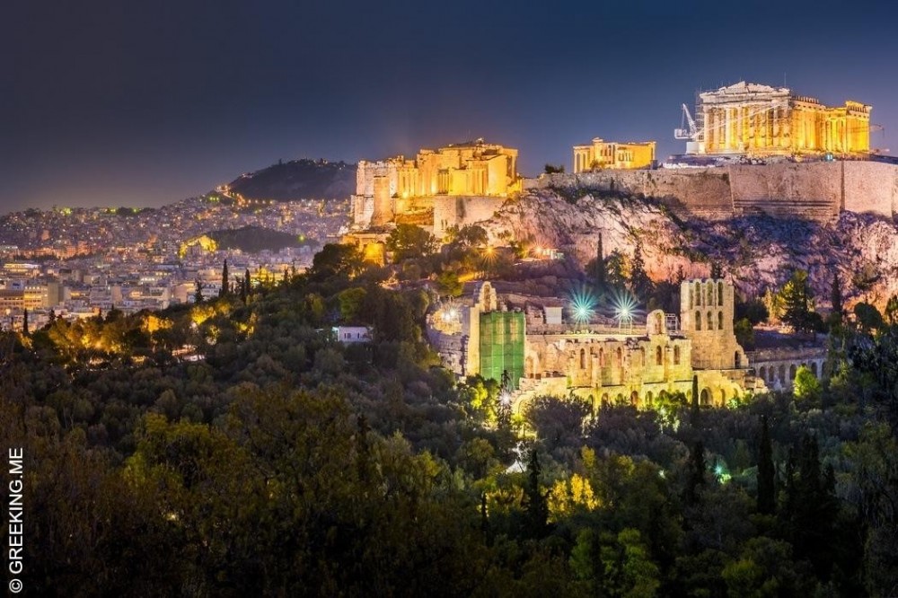 Best Seller: Evening Athens Highlights Tour With Full Dinner (Private Tour)