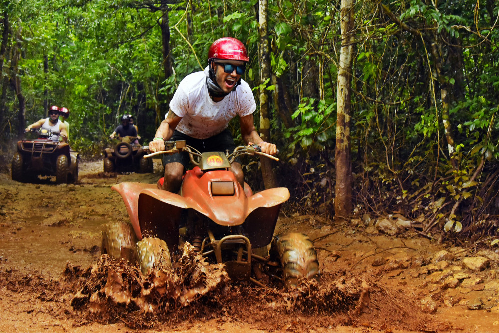 Ultimate 5x1 Super Combo Single ATV, Ziplines, Cenote & Reef Snorkeling