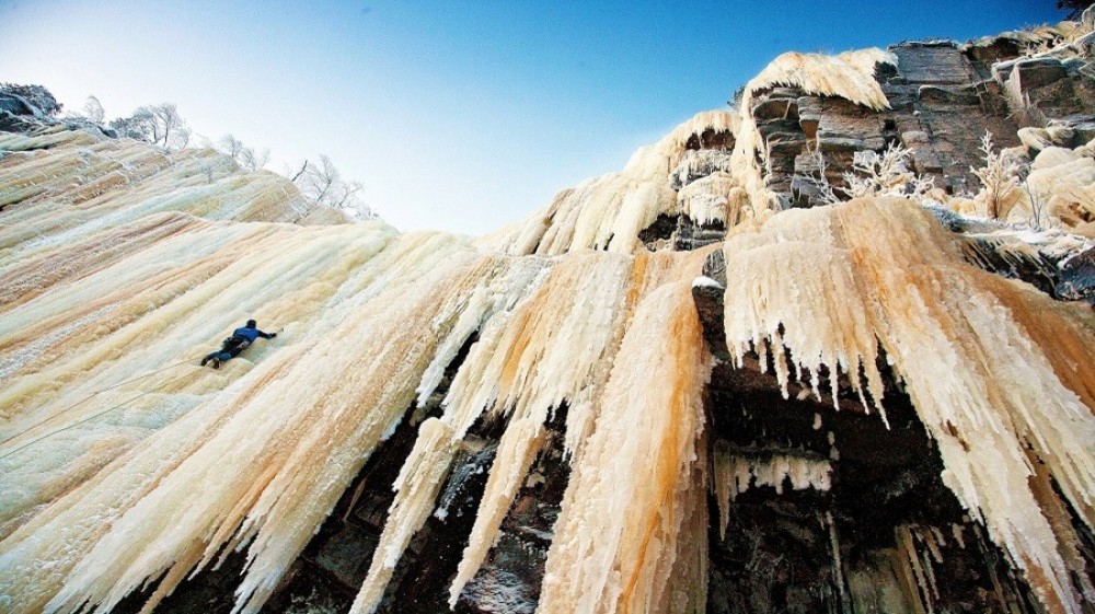 The Frozen Waterfalls Of Korouoma From Rovaniemi