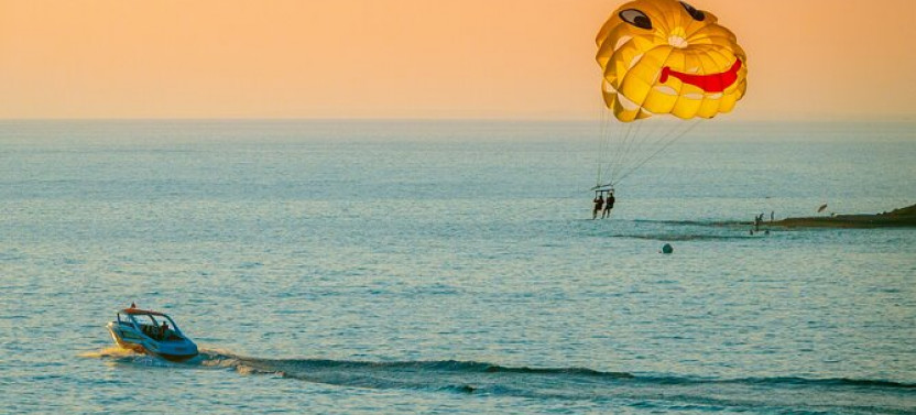 Parasailing Thrills Over Sharm El Sheikh's Azure Beauty