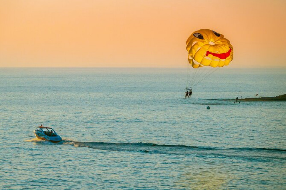 Parasailing Thrills Over Sharm El Sheikh's Azure Beauty