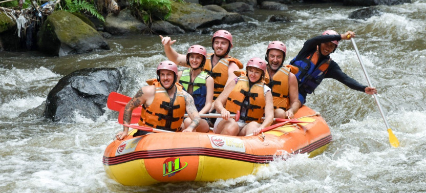 Daily White Water Rafting Activity Adventure on Ayung River
