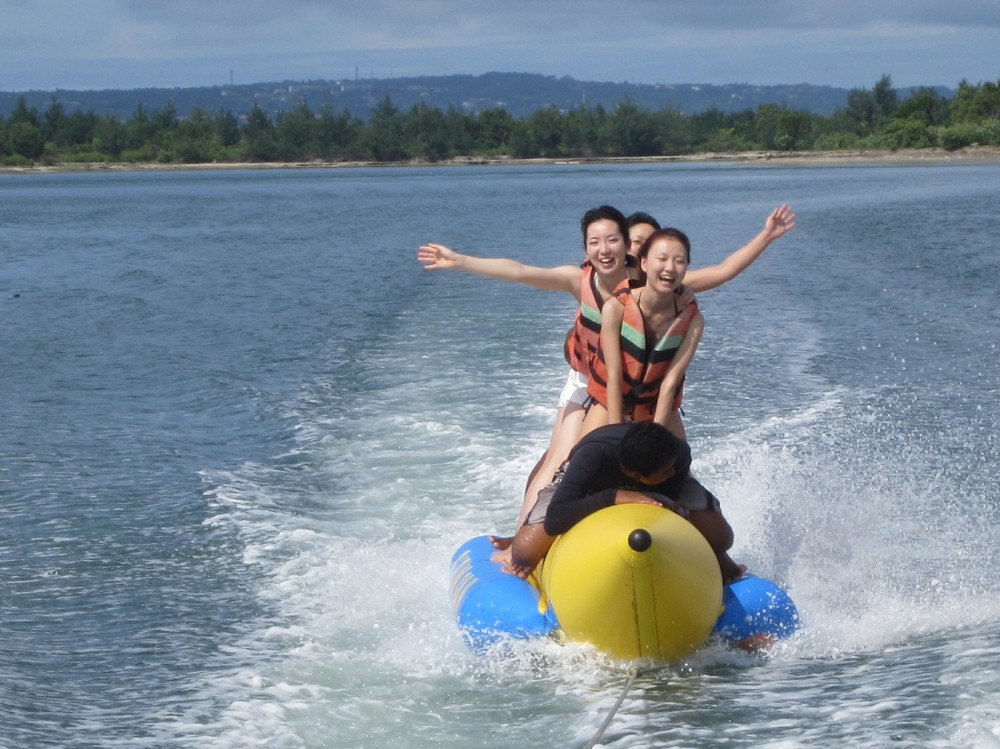 Nusa Dua Watersport Parasailing Adventure, Tubing Ride, Banana Boat And Fly Fish