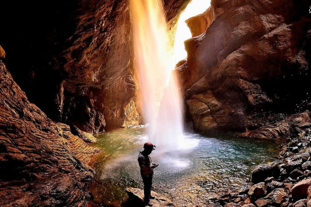 Autisha Canyon Adventure with Underground Waterfall and Magic Lagoon