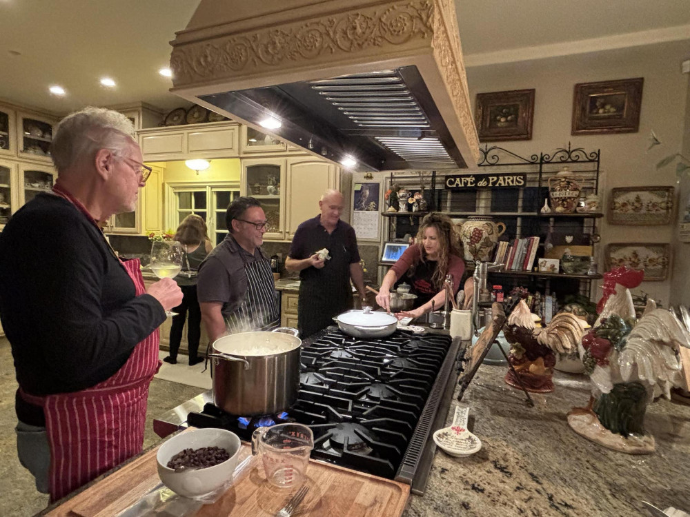 French Californian Cooking Class & Wine With A Lovely Couple in Dana Point