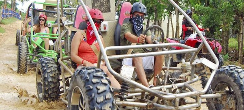 Punta Cana Buggy + Cave Dip, Beach Swim + Party Boat & Snorkel
